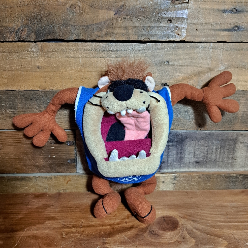 Warner Brothers Looney Tunes Atlanta Olympics 1996 Taz‎ Tasmanian Devil Plush